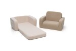 SHAPPY SHAPPY Dětské rozkládací pěnové křeslo LUMI TEDDY Barva: Light Beige