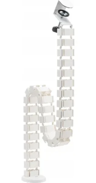 LogiLink KAB0093 bílá / Svislý organizátor kabelů / Upínací na stůl / 1347 x 129 mm / ABS (KAB0093)