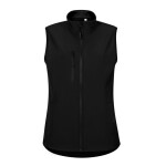 Dámská softshellová vesta Trail (černá) 3XL