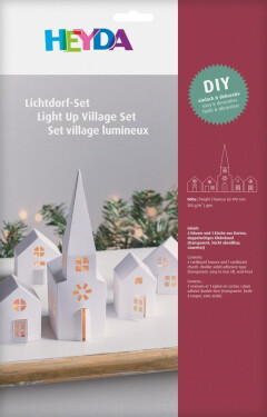 Set pro výrobu papírových domečků a kostela