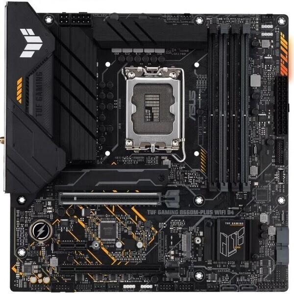 ASUS TUF GAMING B660M-PLUS WIFI D4 / B660 / LGA 1700 / 4x DDR4 / PCIEx16 / 1x 2.5GLAN / Wi-Fi / micro-ATX (90MB1930-M0EAY0)