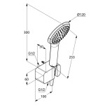 KLUDI - Freshline Set sprchové hlavice, držáku a hadice, chrom 6787005-00