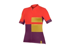 Endura FS260 Print dámský dres krátký rukáv Pomegranate vel. M