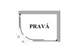 HOPA - Asymetrická sprchová vanička GRANDAS - Rozměr A - 120 cm, Rozměr B - 90 cm, Rozměr C - 16 cm, Varianta - Pravá BCGRAN12VP