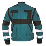 Montérková bunda MAX REFLEX, 2v1 zeleno-černá 260g/m2 44 zeleno-černá reflex