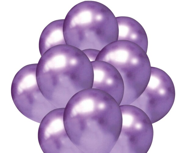 Balónky chromové fialové 20 ks 30 cm balonky.cz Balónky chromové fialové 20 ks 30 cm balonky.cz