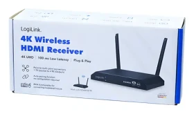 LogiLink HDW0103 bezdrátový HDMI přijímač / Přijímač / 4K 60Hz / HDCP 2.2 / Dosah 150 m (HDW0103AR)