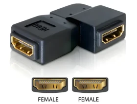 Delock adaptér HDMI samice - HDMI samice 90° vlevo / Redukce / HDMI 1.3 (65078)