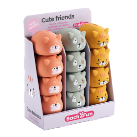 Miquelrius B2F - peněženka se zipem Cute Friends, mix motivů, 12 ks, displej, mix barev