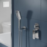 CERSANIT - Vanová baterie podomítková včetně tělesa LARGA chrom S951-374