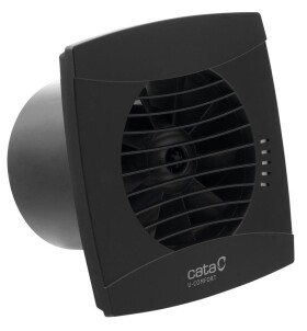 CATA - UC-12 TH koupelnový ventilátor axiální s automatem, 12W, potrubí 120, černá 01302200