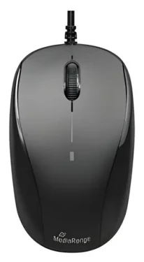 MediaRange MROS213 černá / Optická myš / 1000 DPI / USB / 3 tlačítka / 1,5 m (MROS213)