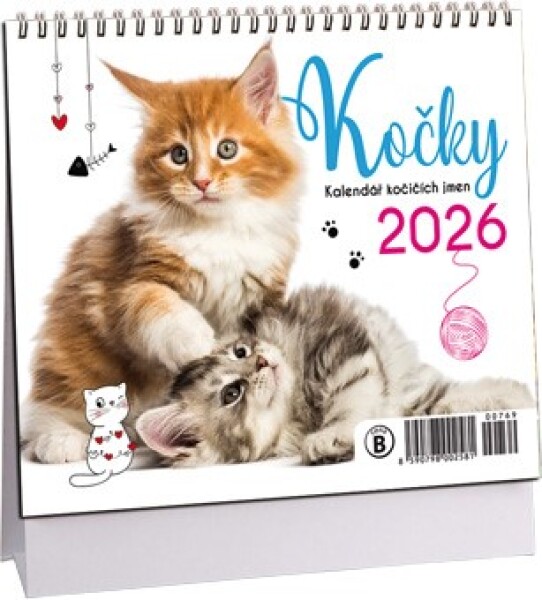 Stolní kalendář ARIA 2026 MINI - Kočky