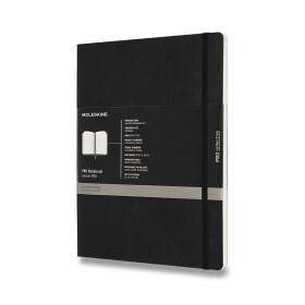 Zápisník Moleskine Professional - měkké desky, XL - černý