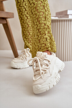 Dámské tenisky na masivní podešvi světle béžové Nevela 40