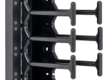 Triton RAB-VP-H42-X2 černá / Vyvazovací panel / dvouřadý hřeben / 42U / trn 12 cm (RAB-VP-H42-X2)