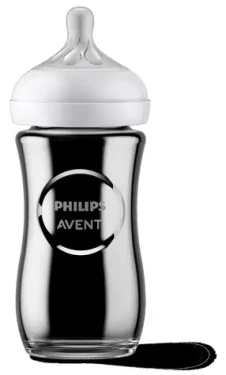 Philips Avent Natural Response SCY933/01 průhledná / Dětská lahvička / sklo / 240 ml / 1m+