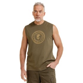 Bushman Pánský nátělník Kunto, tmavá khaki XXXL