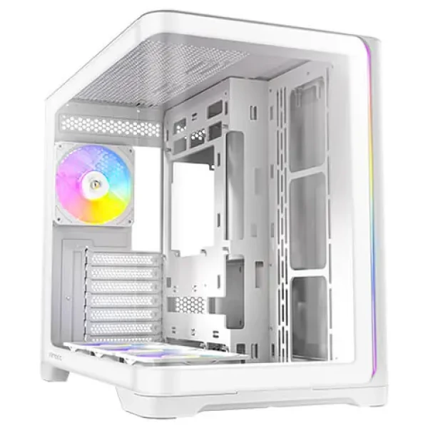 Antec C5 Curve ARGB bílá / ATX / 2x USB-A 3.0 / 1x USB-C 3.2 Gen 2 / 4x 120mm ARGB / bez zdroje / průhledná bočnice (0-761345-10226-1)
