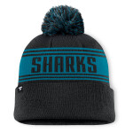 Fanatics Pánská zimní čepice San Jose Sharks NHL A/CAP Beanie Cuff W/Pom