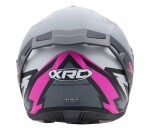 Helma na motorku Xrc Loomis blk/grey/light grey/pink - XS / šedá