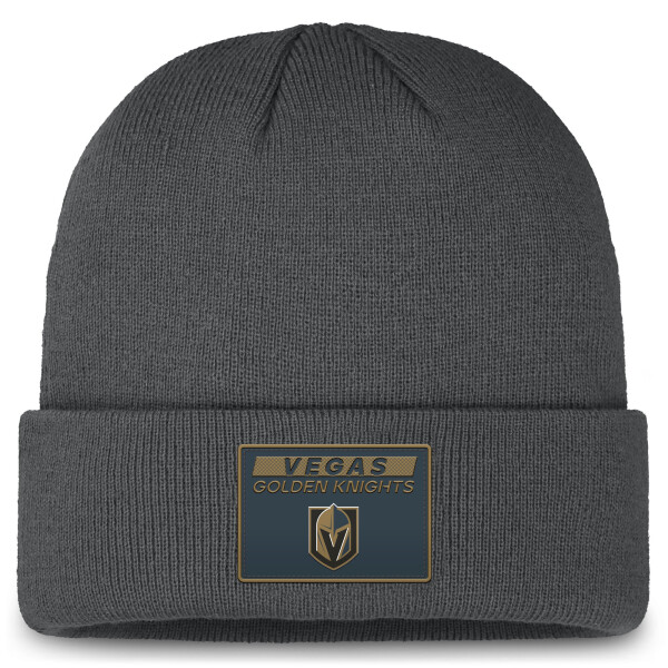 Fanatics Pánská zimní čepice Vegas Golden Knights NHL Authentic Pro Rink Prime Cuffed Beanie
