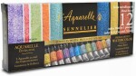 Sennelier, N131611.01, L´ Aquarelle, mistrovské akvarelové barvy, iridescentní, 13 ks