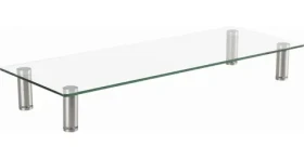 Gembird MS-TABLE-GM-01 Podstavec pod monitor skleněný / střední (MS-TABLE-GM-01)