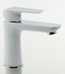 NOVASERVIS Umyvadlová baterie bez výpusti Nobless Tina bílá/chrom 38001/1,1