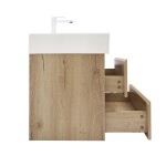 Koupelnová skříňka 2 zásuvková s umyvadlem SAT B-Way 59x50x45 cm dub mat BWAY260OAKU2BBI BWAY260OAKU2BBI