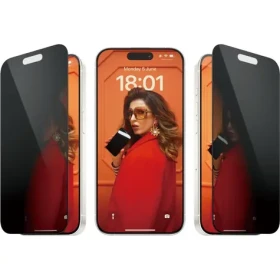 PanzerGlass Tvrzené sklo UWF Privacy s aplikátorem pro Apple iPhone 15 Pro černá (P2810)