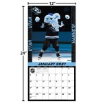 JF Turner Kalendář NHL Mascots 2027 Wall Calendar