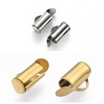 Nerezové zakončovací trubičky - 8 x 6 mm - různé varianty - 1 ks Barva: Platinová