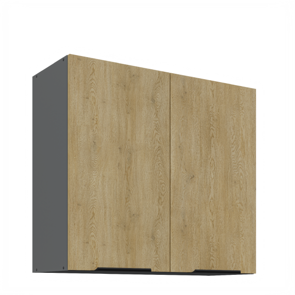 Horní skříňka Cremona ANT 80 G-72 2F Barva korpusu: Antracit, Barva dvířek: Dub Cremona