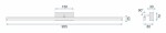 Nástěnné svítidlo LED 20W 100CM APP376-1W - bílé OSW-05006