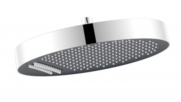 Kielle - Oudee Hlavová sprcha 320, sprchové rameno 350 mm, chrom/černá 20102SE101