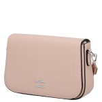 Stylová dámská koženková crossbody kabelka Gizela, růžová
