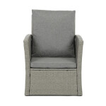 Zahradní sedací souprava, polyratan, šedá, AZS-A1523 GREY