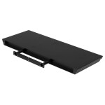 Polička nástěnná 60 cm, MDF, barva černá, baleno v ochranné fólii