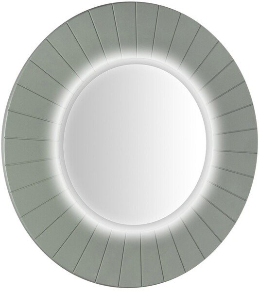 SAPHO - LUMIRO STRIP kulaté zrcadlo s LED osvětlením v rámu ø 90cm, verde LR950-4444S