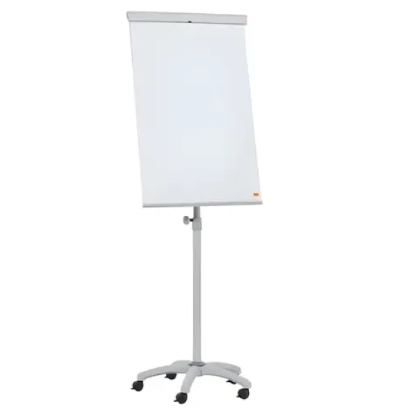 NOBO Flipchart Essentials mobilní / Magnetická tabule / výškově nastavitelný / kolečka s brzdou / držák na pero (1915694)