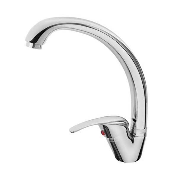 Baterie dřezová stojánková, chrom, otočné ramínko horní, BALLETTO