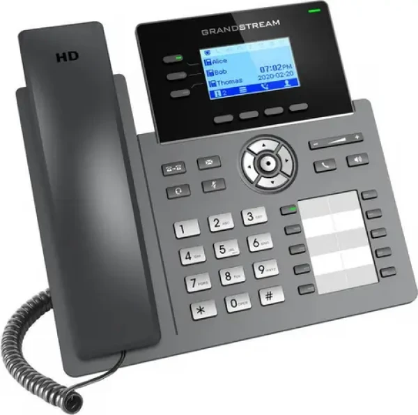 Grandstream GRP2604P / VoIP telefon / 6x SIP účet / 2,48" LCD displej / 10 BLF tlačítek / 2x Gigabit LAN / PoE (GRP2604P)