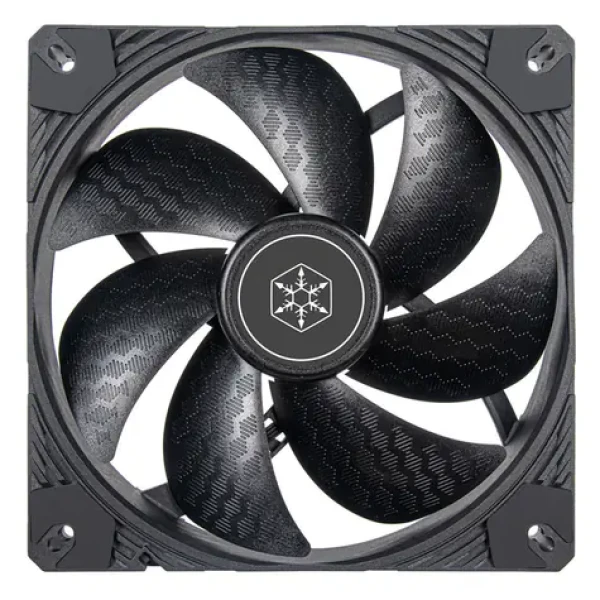 SilverStone Shark Force černá / 140mm / Fluid Dynamic Bearing / 38.3 dB @ 2200 RPM / 120 CFM / 4-Pin PWM (SST-SF140B)