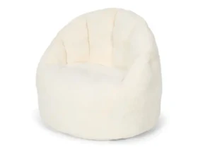 Little Dutch Křeslo dětské plyšové Soft White (8040.WHITELD)