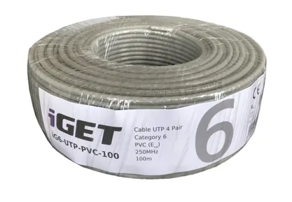 IGET Patch kabel cat6 UTP 100 m role (84005021)