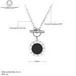 Ocelový náhrdelník Gloria - chirurgická ocel, Stříbrná 42 cm