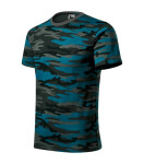 Camouflage tričko unisex camouflage petrol 2XL