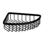 OMNIRES - UNI košík do sprchy narożny, 20 x 20 x 5 cm černá mat /BLM/ UN10330BL
