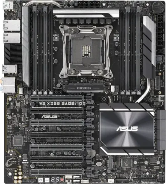 ASUS WS X299 SAGE 10G / X299 / LGA 2066 / 8x DDR4 / 7x PCIEx16 / 8x SATA III / 2x M.2 / CEB (90SW00H0-M0EAY0)